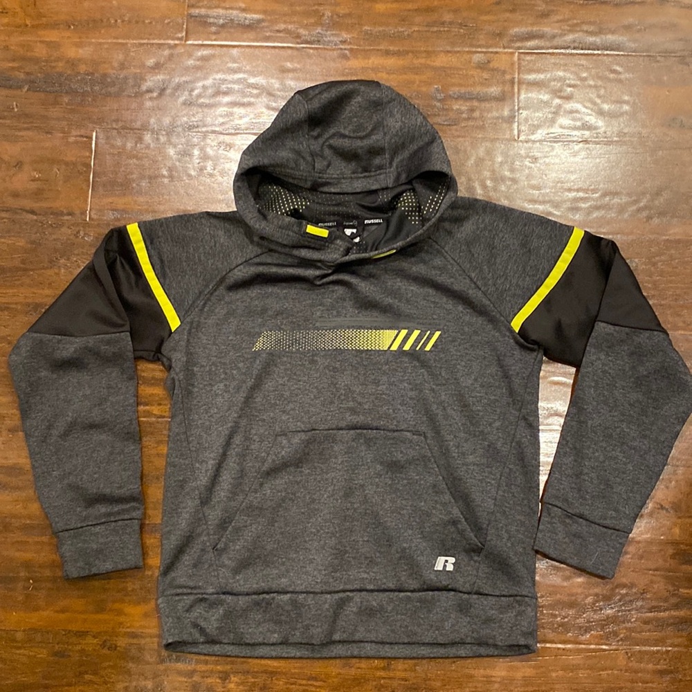 Russell Athletic Gray Dri-Power Youth Sweatshirt Hoodie Size XL (14-16)